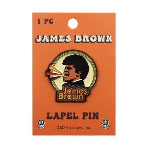 James Brown Enamel Pin - 60s 70s Funk R&B Soul Music Retro Band Apparel Gift NWT